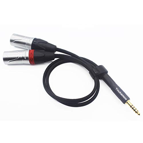 Amazon.co.jp: [ 4.4mm変換XLR ] 4.4mm to XLR(L-R)銀メッキ線変換